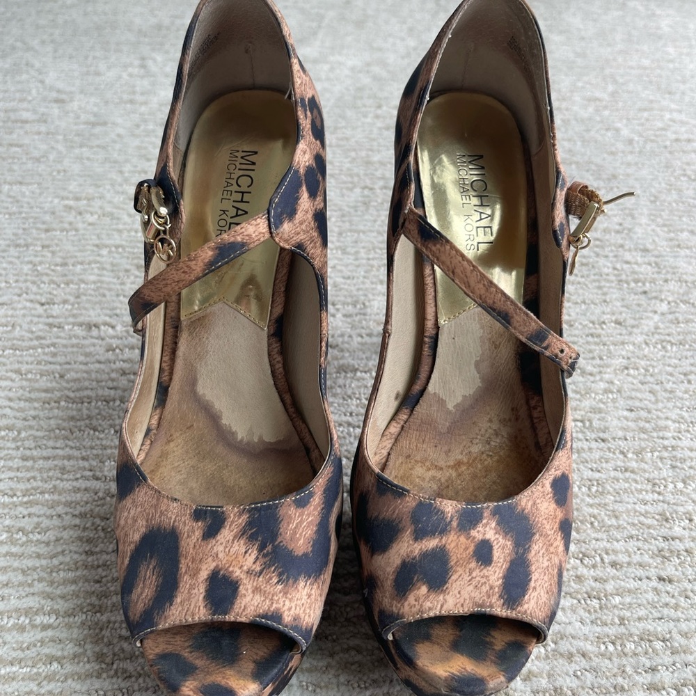 Leopard Print Platform Sandal - image 2